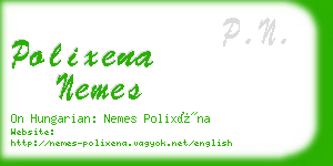 polixena nemes business card